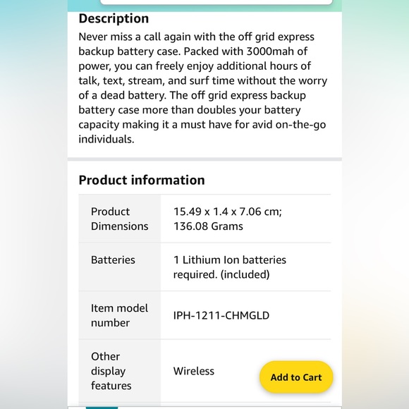 Incipio Backup Battery Case - Picture 5 of 7